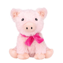 Super Soft Giggle Pig Dog Toy – Durable Chew & Fetch Toy with Giggle Squeaker for Small, Medium & Large Dogs – Cute Plush Pet Toy for Play,