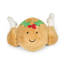 Tasha Turkey Plush Christmas Dog Toy with Built-In Squeaker (Pack of 1)