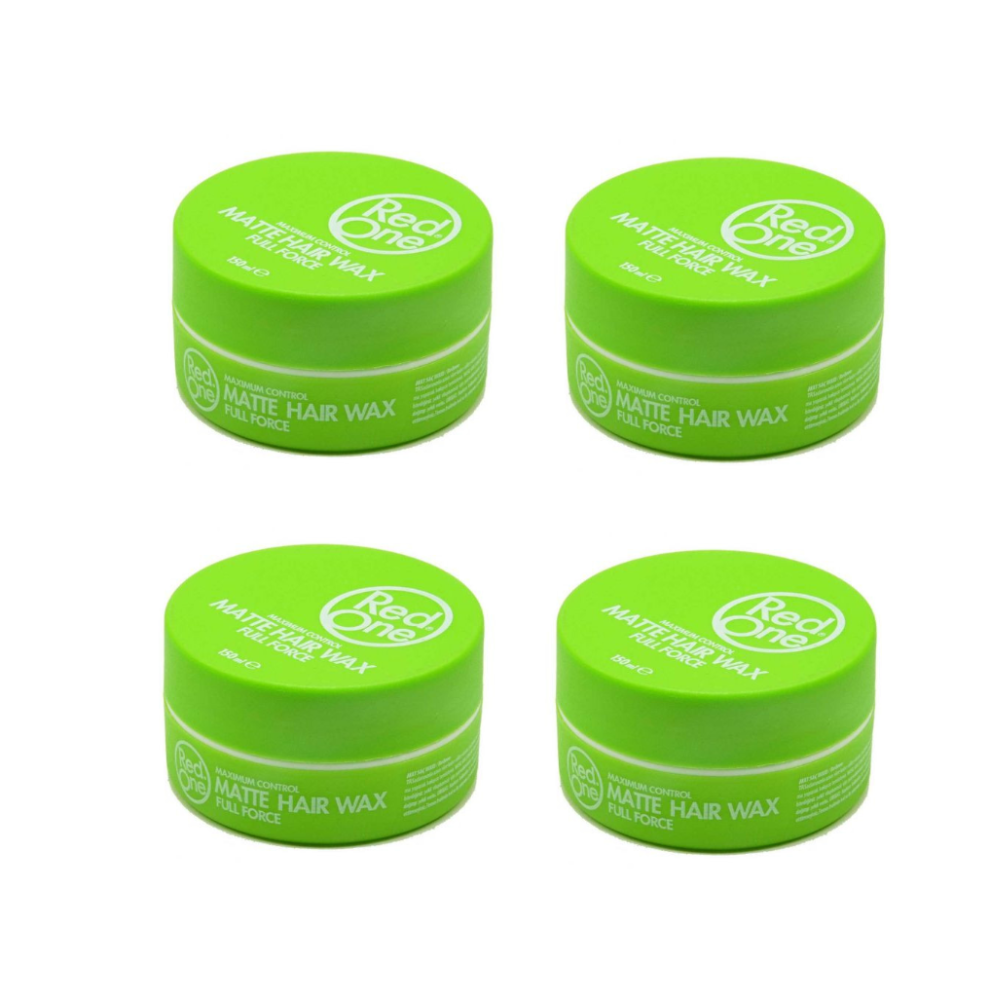 Redone Green Matte Hair Wax Full Force 150Ml X4