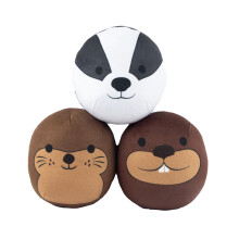 Webbox Wildlife Friends Squishies - Plush, Squeaky & Super Soft Dog Toys (3 Pack)