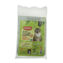 Set of 5 Cat Litter Tray Bags with Cardboard Base 44 x 30 cm Scratch-Resistant