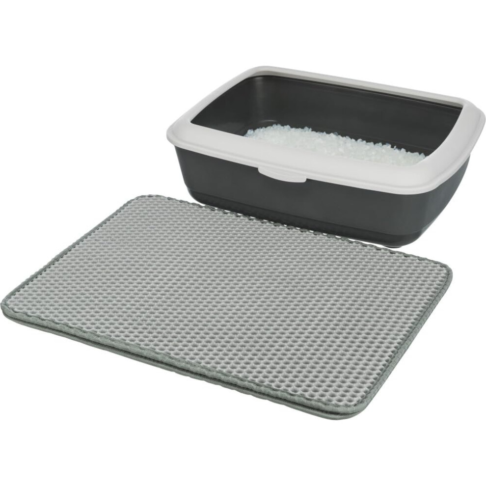 Trixie Cat Litter Tray Sieve-Mat, Eva, 35 X 45 Cm, 0.2949 Kg Black