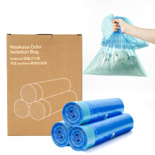 Neakasa Refill Bags for PooGuard Cat Litter Bin, 7-Layer EVOH Odor Control, 3 Rolls (16 Bags/Roll), Up to 12-Month Supply