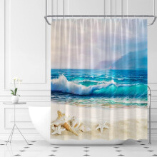 Rideau de douche Ocean Beach 180x180cm