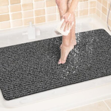Dusjmatte Badekarsmatte Sklisikker 24x16 tommer PVC Loofah