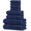 Ensemble de 8 serviettes 100 % coton – Bain, mains et gants de toilette 1