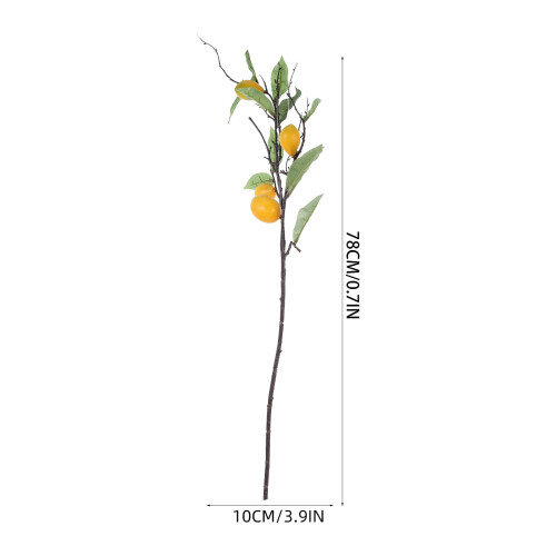 Branches de citron artificielles pour décoration de vase, 1 pièce 1