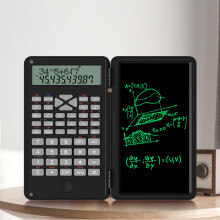 Desktop-Wissenschaftlicher Taschenrechner mit 6-Zoll-LCD, faltbar, schwarz