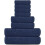 Ensemble de 8 serviettes 100 % coton – Bain, mains et gants de toilette 4