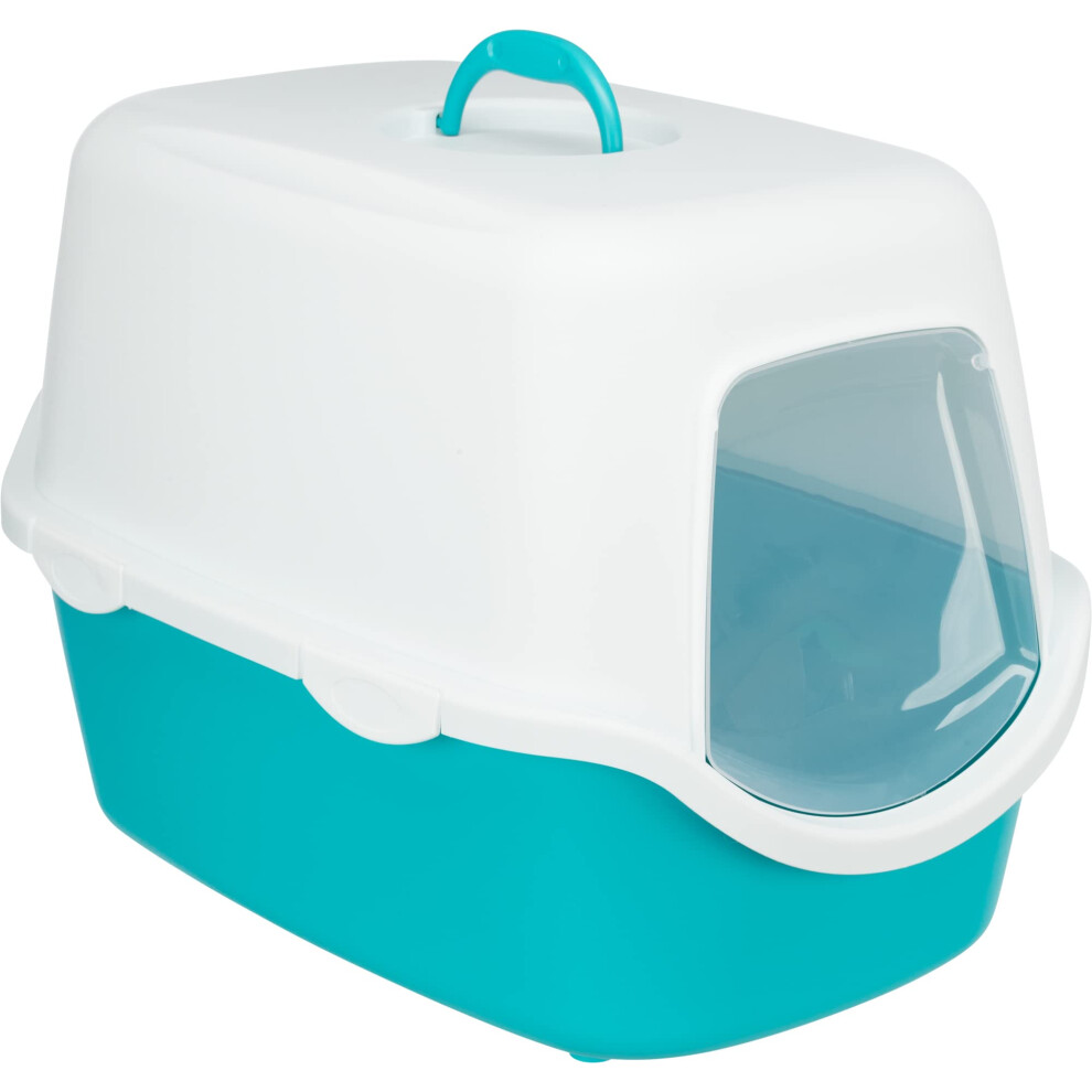 Trixie Vico Litter Tray For Cats Turquoise/White