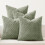 Fodere per cuscini in velluto a coste a righe, 45x45 cm, set da 4 1