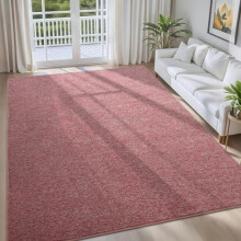 Dark Red 4x6 Area Rug Soft Low-Pile Memory Foam