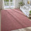 Dark Red 4x6 Area Rug Soft Low-Pile Memory Foam 1