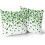 Capas de Almofada Trevo Verde 45x45cm, Poliéster, Conjunto com 2 1