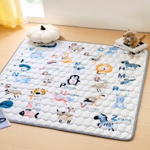 Extra Thick 71"x59" Baby Play Mat, Non-Slip Foldable Washable Foam Mat with Animals & Letters – Compatible with Playpens
