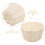 8 stk individuell puddingform i plast, beige, allsidig, til desserter 2