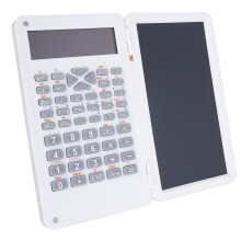 2-zeiliger wissenschaftlicher Taschenrechner mit 6-Zoll LCD & Schreibtablett, Weiß