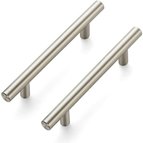 Puxadores de armário de níquel acetinado de 6 polegadas (15,24 cm) x 3,75 polegadas (9,52 cm)