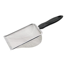 Reptile Sand Shovel, Stainless Steel Litter Cleaner Scooper Tortoise Residue Excrement Shovels Metal Fine Mesh Reptile Sand Shovel for Lizard Gecko