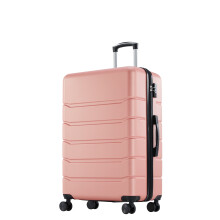 Hardside Carry on Luggage with Spinner Wheels, Hard Shell ABS Suitcase, 20-Inch Lightweight Expandable Rolling Luggage, Pink