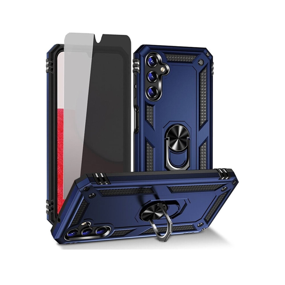 Xhy Compatible With Samsung Galaxy A25 5G Case W/ Privacy Screen, Magnetic Ring Mount, Kickstand & Military-Grade Drop Protection Â Blue 9180479080114