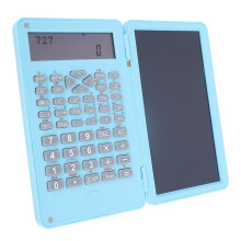 2-zeiliger wissenschaftlicher Taschenrechner mit 6-Zoll-LCD-Schreibtafel, faltbar, Blau