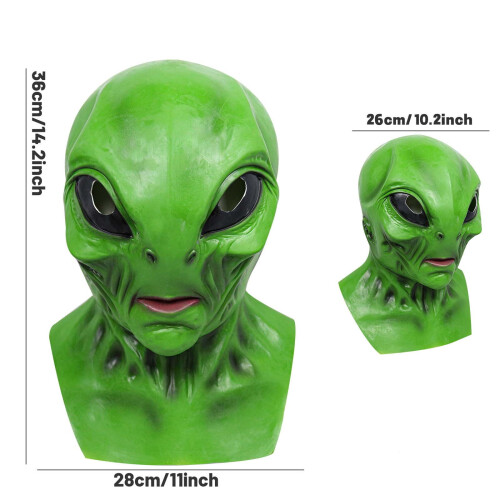 Alien Halloween Mask Realistic Latex Full Face Mask 2