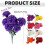 Künstliche Nelken, Seidenblumen, Dunkelrosa, 7er-Pack 3