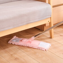 Chenille Mop for Home Use - One-Swipe Clean Stainless Steel 360  Rotating Telescopic Flat Mop