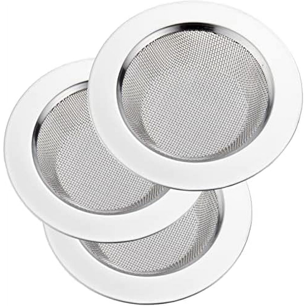 3 Pcs Kitchen Sink Strainer Stainless Steel, Kitchen Sink Drain Strainerï¼Sink Strainers With Large Wide Rim 4.5" Diameter For Kitchen Sinks 9329345977848