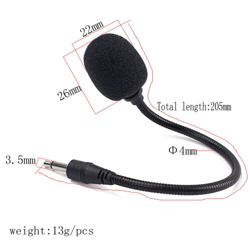 FRCOLOR 3.5mm Mini Microphone Megaphone for Musical Instrument Presenter 1