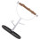 Parrot perch stand with natural wood perch 6