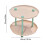 Plateau de service rond à deux étages rose (1 pièce) 2