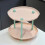 Plateau de service rond à deux étages rose (1 pièce) 3