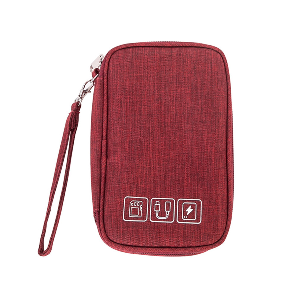 Waterproof Cable Organizer Bag Undeformable Polyester Tech Cord Storage Pouch Electronics Accessories Cable Organiz 9329345978982