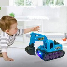 Kinderspielzeug: Simulationsbagger-Modell, elektrisch, mit Musik, leuchtend, pädagogisch wertvoll