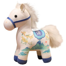 Zacht knuffelpaardje, schattig en realistisch knuffelbaar ponyfiguurtje, cadeau (1 stuk)