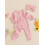 (0-3 Months, Pink) Ensemble 2 pièces bandeau nœud. 5
