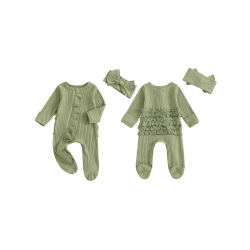 (Newborn, Green) Ensemble d'automne pour 2 pièces. 1