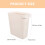 Poubelle rectangulaire pour bureau (1 unité) 2