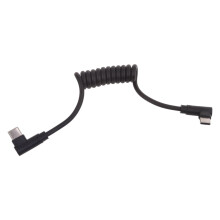 Robustes und praktisches Spiralkabel Typ C auf Typ C, 60-W-Schnellladekabel, 10-Gbit/s-Datenübertragungskabel für Mobiltelefone