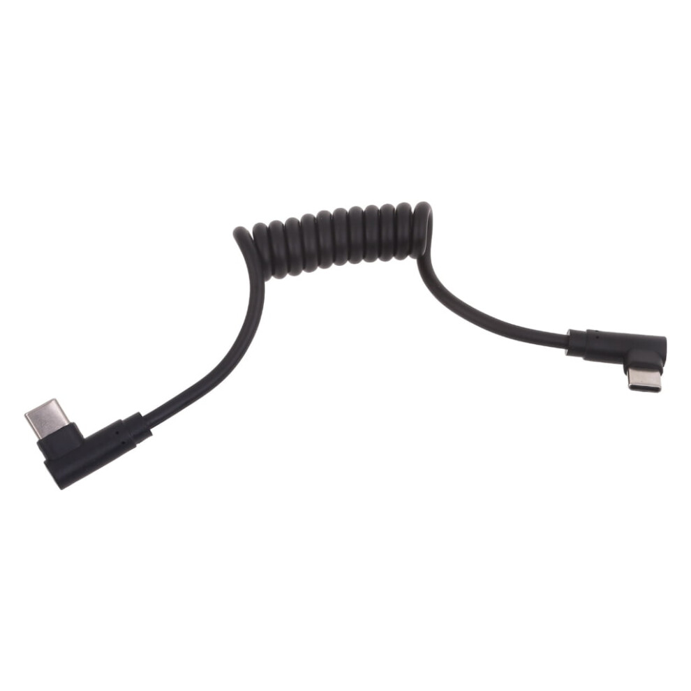 Durable & Convenient Type C To Type C Coiled Cable 60W Fast Charging Cord 10Gbps Data Transfer Cable For Mobile Phones 9329345979019