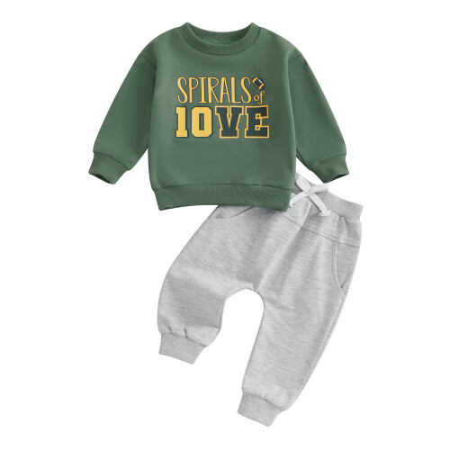 (18-24 Months, Green) Σετ παντελονιών για ελαστική μέση