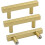 Gold Cabinet Handles Brushed Brass T-Bar Pulls 15 Pack 64mm 1