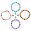Homoyoyo4Pcs Βραχιόλια με χάντρες και γοητεία, χαριτωμένα διακοσμητικά καρπού από 5