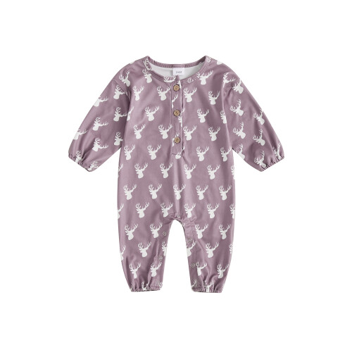 (0-3 Months, Purple) Dětský overal, dlouhý a chlapce
