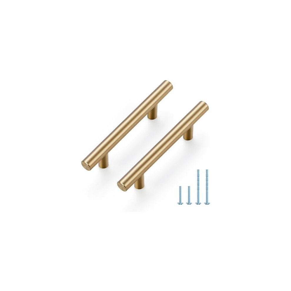 20 Pack Champagne Bronze Cabinet Pulls Â 5 Inch Length, 3 Inch (76Mm) Hole Center Â Stainless Steel Kitchen Cabinet Handles For Drawer And 9329345979613