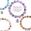 Homoyoyo4Pcs Βραχιόλια με χάντρες και γοητεία, χαριτωμένα διακοσμητικά καρπού από 6