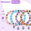 Homoyoyo4Pcs Βραχιόλια με χάντρες και γοητεία, χαριτωμένα διακοσμητικά καρπού από 3