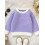 (2-3 Years, Purple) Herbstpullover für Kleinkinder Rundhalsausschnitt, Grobstrick 4